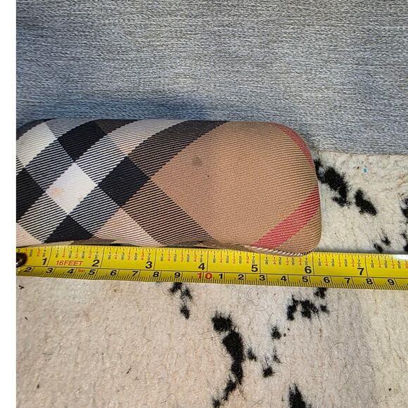 Burberry Nova Check Eyeglasses Sunglasses Case Only 6" Unisex Hard Case Plaid - Picture 4 of 5